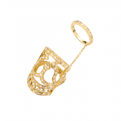 Кольцо Bochic Warrior Yellow Gold & Diamond Ring