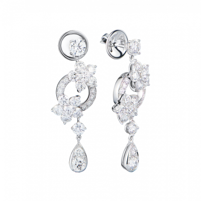Серьги Graff ROSETTE White Gold & Diamond