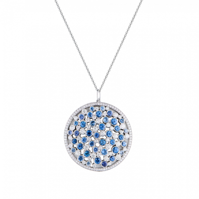 Подвеска Tiffany & Co Cobblestone Sapphire & Diamond in Platinum