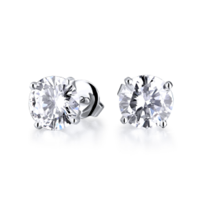 Пусеты GIA 1,01 ct I/VS2 - 1,00 ct I/VS2 Round Cut Diamonds