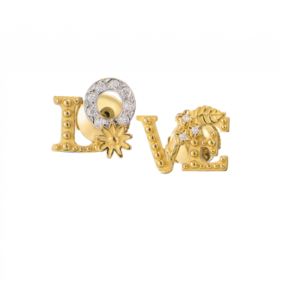 Серьги Carrera y Carrera Love Yellow & White Gold & Diamonds
