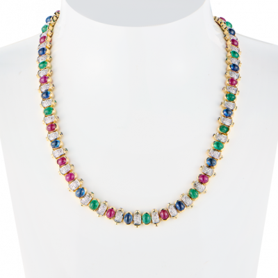 Колье Vasily Konovalenko Magnificent demi-parure of necklace Bvlgari model