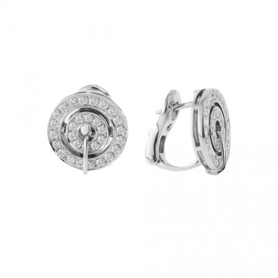 Серьги Bvlgari Astrale Concentrica White Gold & Diamonds