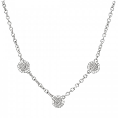 Колье Bvlgari  Bulgari Reversible White Gold & Diamond & Onyx 3 Circle