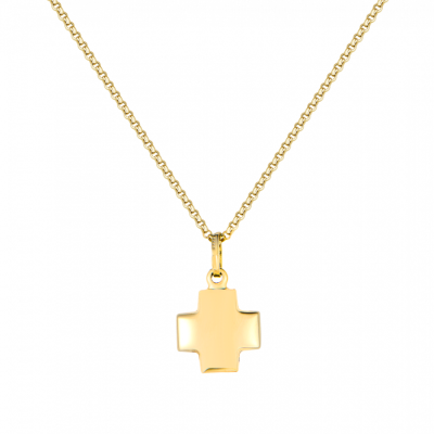 Подвеска No name Square Cross Yellow Gold