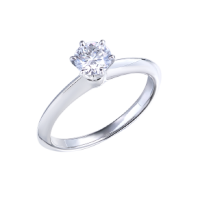 Кольцо Tiffany & Co Round Brilliant 0,38 ct I/IF in Platinum