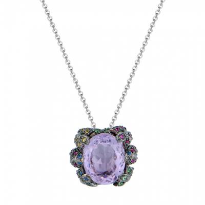 Подвеска No name Multi-Gemstone White Gold Pendant