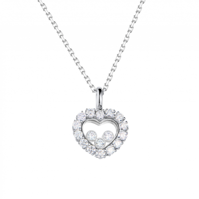 Подвеска Chopard HAPPY DIAMOND HEART White Gold