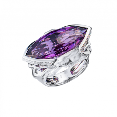 Кольцо MAGERIT Vitral Collection Amethyst & Diamonds