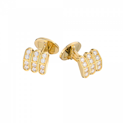 Запонки Harry Winston Premier Collection in Yellow Gold & Diamonds