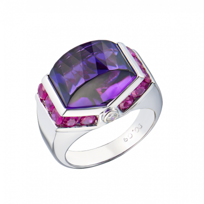 Кольцо No name Multi-Gemstone White Gold Ring