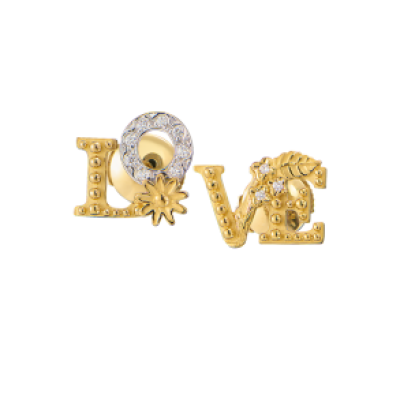 Серьги Carrera y Carrera Love Yellow & White Gold & Diamonds