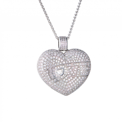 Подвеска Chopard Happy Heart Love Large Size White Gold