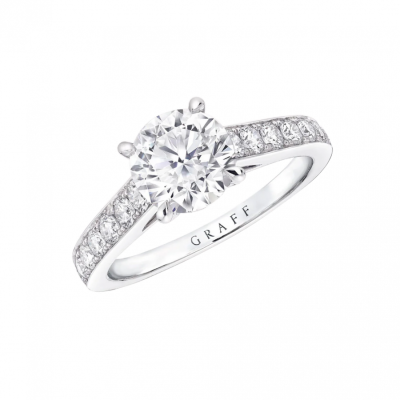 Кольцо Graff Flame 0,56 G/VVS1 Round Diamond Engagement Ring