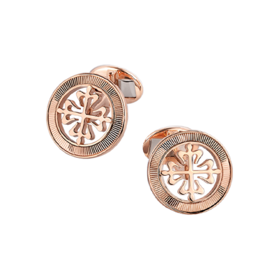 Запонки Patek Philippe Calatrava Cross Rose Gold