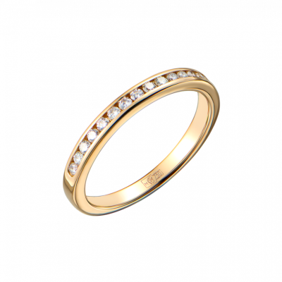 Кольцо Tiffany & Co Forever Half-Circle Yellow Gold & Diamonds 2,3 mm