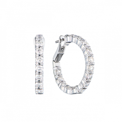 Серьги Harry Winston Loop Full Eternity 4.30 ct Diamond Hoop