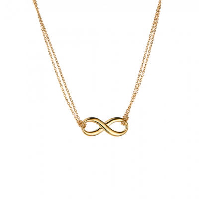 Подвеска Tiffany & Co Infinity Double Chain Yellow Gold