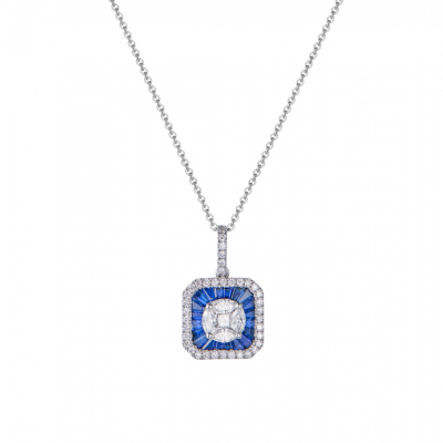 Подвеска Sifani White Gold & Diamonds & Sapphires