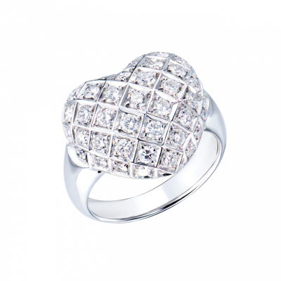 Кольцо No name White Gold Heart 1,50 ct Diamonds
