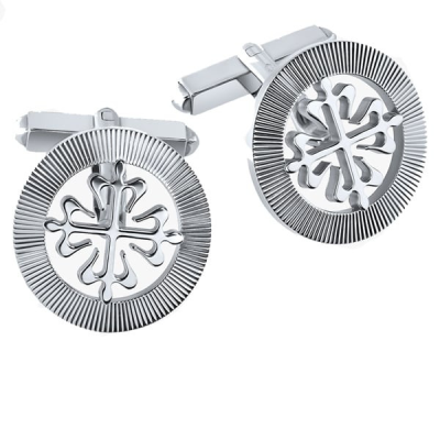 Запонки Patek Philippe Calatrava White Gold