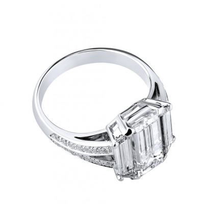 Кольцо No name  с бриллиантом 3,36 ct F/VS1 МГУ