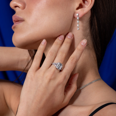 Кольцо No name  с бриллиантом 3,36 ct F/VS1 МГУ