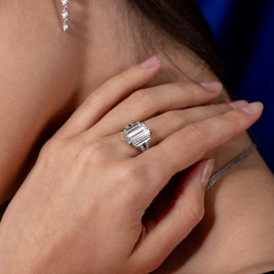 Кольцо No name  с бриллиантом 3,36 ct F/VS1 МГУ