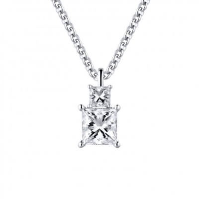 Подвеска No name 1,54 ct J/VS1 Princess Diamond