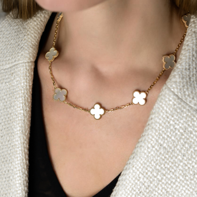 Колье Van Cleef & Arpels Vintage Alhambra necklace, 10 motifs