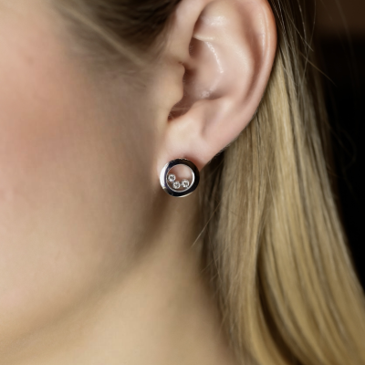Серьги Chopard Happy Diamonds Icons Earrings
