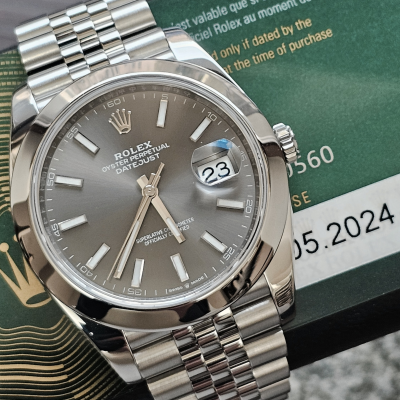 Швейцарские часы Rolex Datejust Dark Rhodium Jubilee
