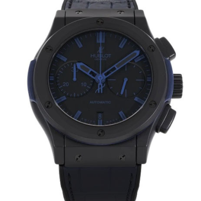 Швейцарские часы Hublot Classic Fusion Chronograph All Black Blue