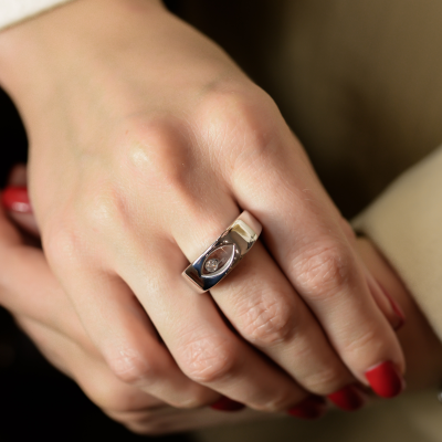 Кольцо Chopard Happy Diamonds RING WHITE GOLD