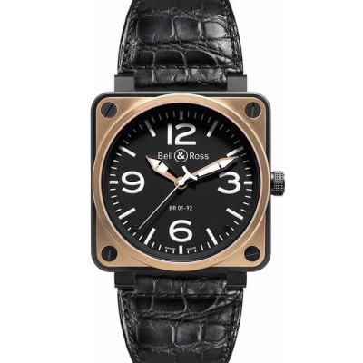 Швейцарские часы Bell & Ross Aviator Rose Gold and Carbon