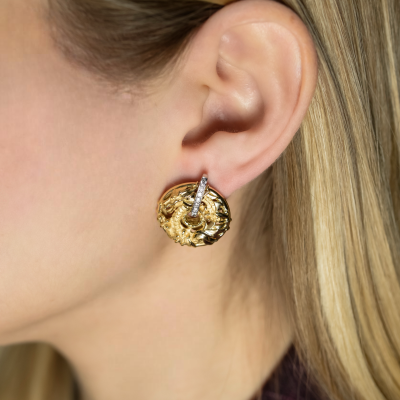 Серьги Carrera y Carrera Círculos de Fuego Shanghai Yellow Gold