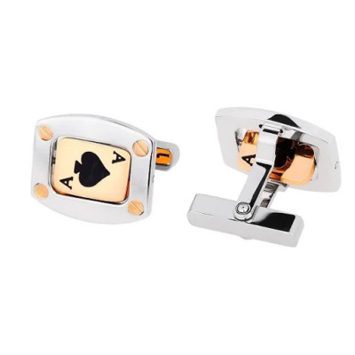 Запонки Baraka Golden Cards Cufflinks