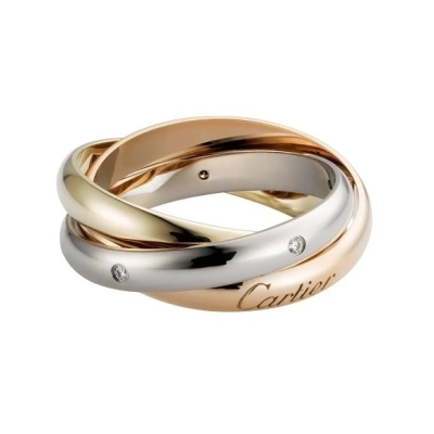 Кольцо Cartier  Trinity, classic model 5 diamonds (SIZE 53)