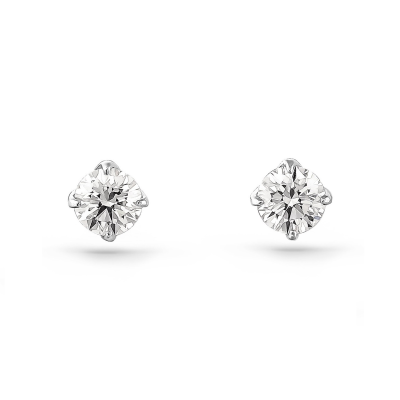 Серьги No name Пусеты 0,20 ct F/I2 - 0,21 ct F/I2 Round Cut Diamonds
