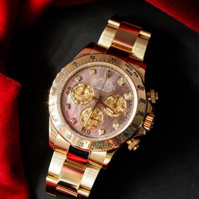 Швейцарские часы Rolex Daytona Cosmograph YellowGold Crystals Diamonds