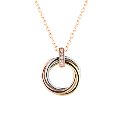 Подвеска Cartier  TRINITY 5 DIAMONDS NECKLACE