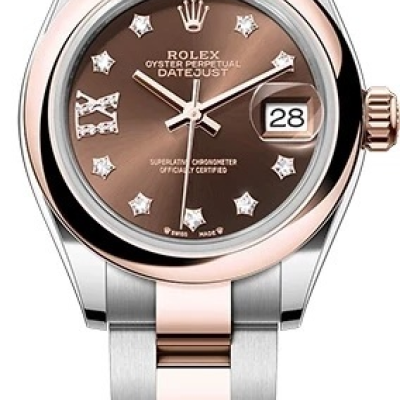 Швейцарские часы Rolex Datejust Lady 28mm Steel and Everose Gold