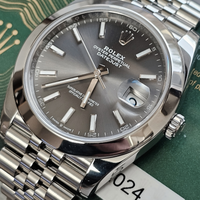 Швейцарские часы Rolex Datejust Dark Rhodium Jubilee