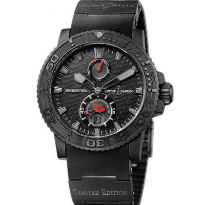 Швейцарские часы Ulysse Nardin Maxi Marine Diver Black Ocean