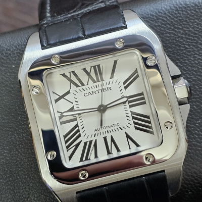 Швейцарские часы Cartier Santos 100