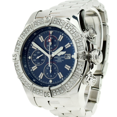 Швейцарские часы Breitling Super Avenger Chronograph Diamond Steel