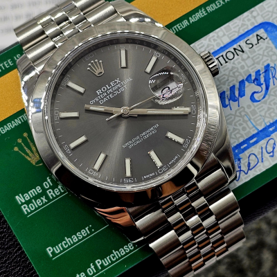 Швейцарские часы Rolex Datejust Dark Rhodium Jubilee