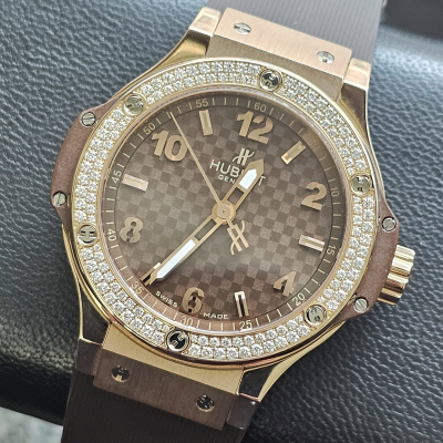 Швейцарские часы Hublot Big Bang Red Gold Cappuccino Diamonds