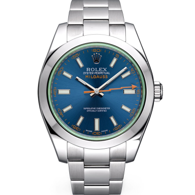Швейцарские часы Rolex Milgauss Blue Dial 40 мм