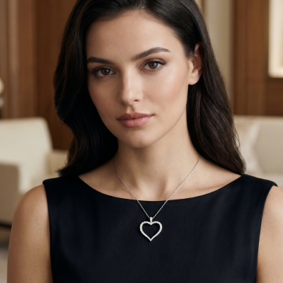 Подвеска Graff "Heart" Pendant Lange Model 2.57 ct